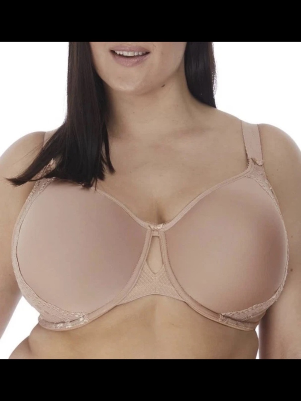 NWT Elomi Charley Underwire Bandless Spacer Molded Bra 44G